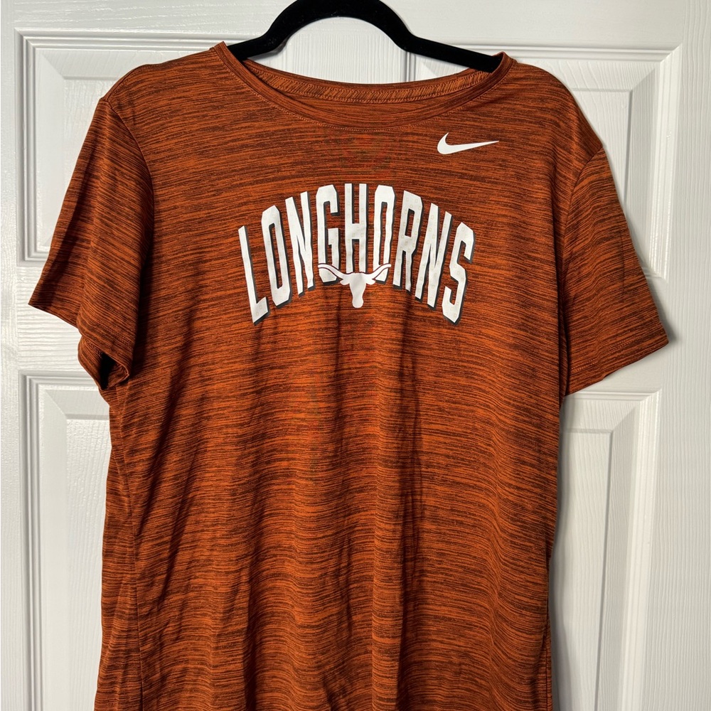 Nike Orange Longhorns Tee with White Logo